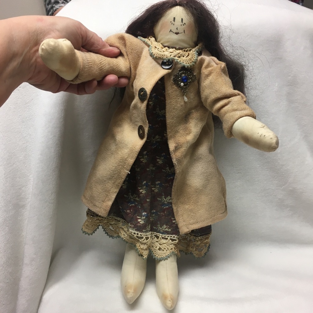 Vintage Handmade Farmhouse Prairie Antique Doll